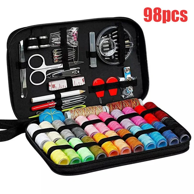 Sewing Kits DIY Multi-Function Sewing Box Set for Hand Quilting Stitching Embroidery Thread Sewing Accessories Sewing Kits