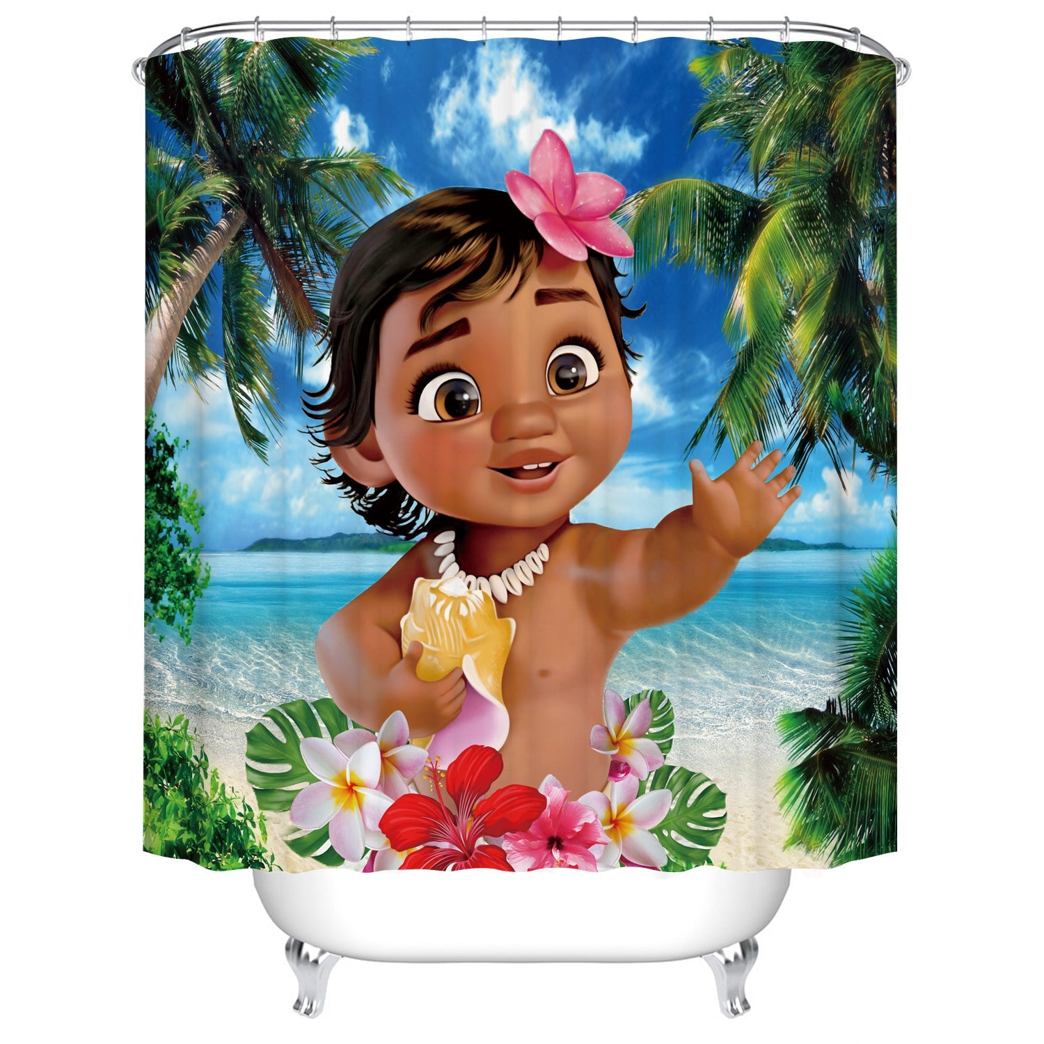 Cartoon Movie Poster Shower Curtain