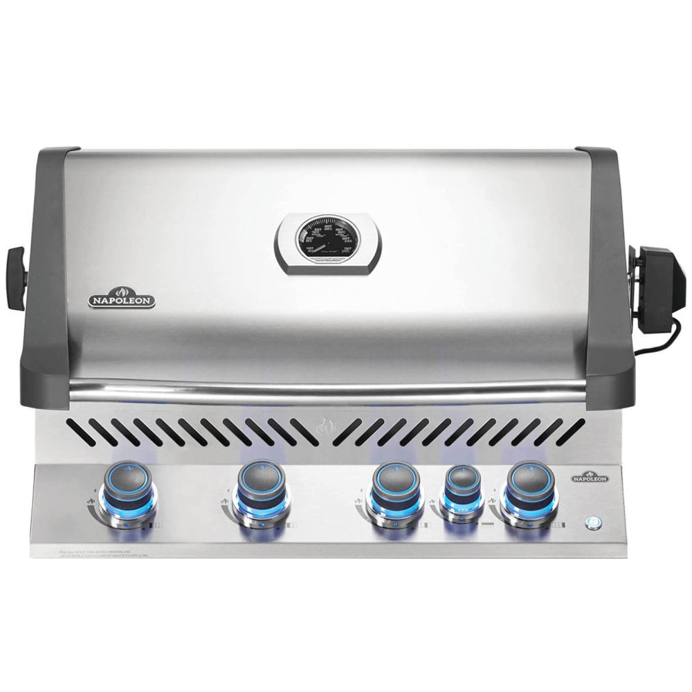 Napoleon Prestige 500 Rb Built In Natural Gas Grill With Infrared Rear Burner