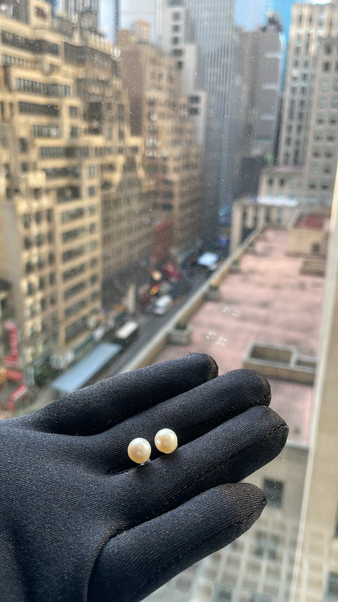 14k Gold Akoya Pearl Earrings 8mm
