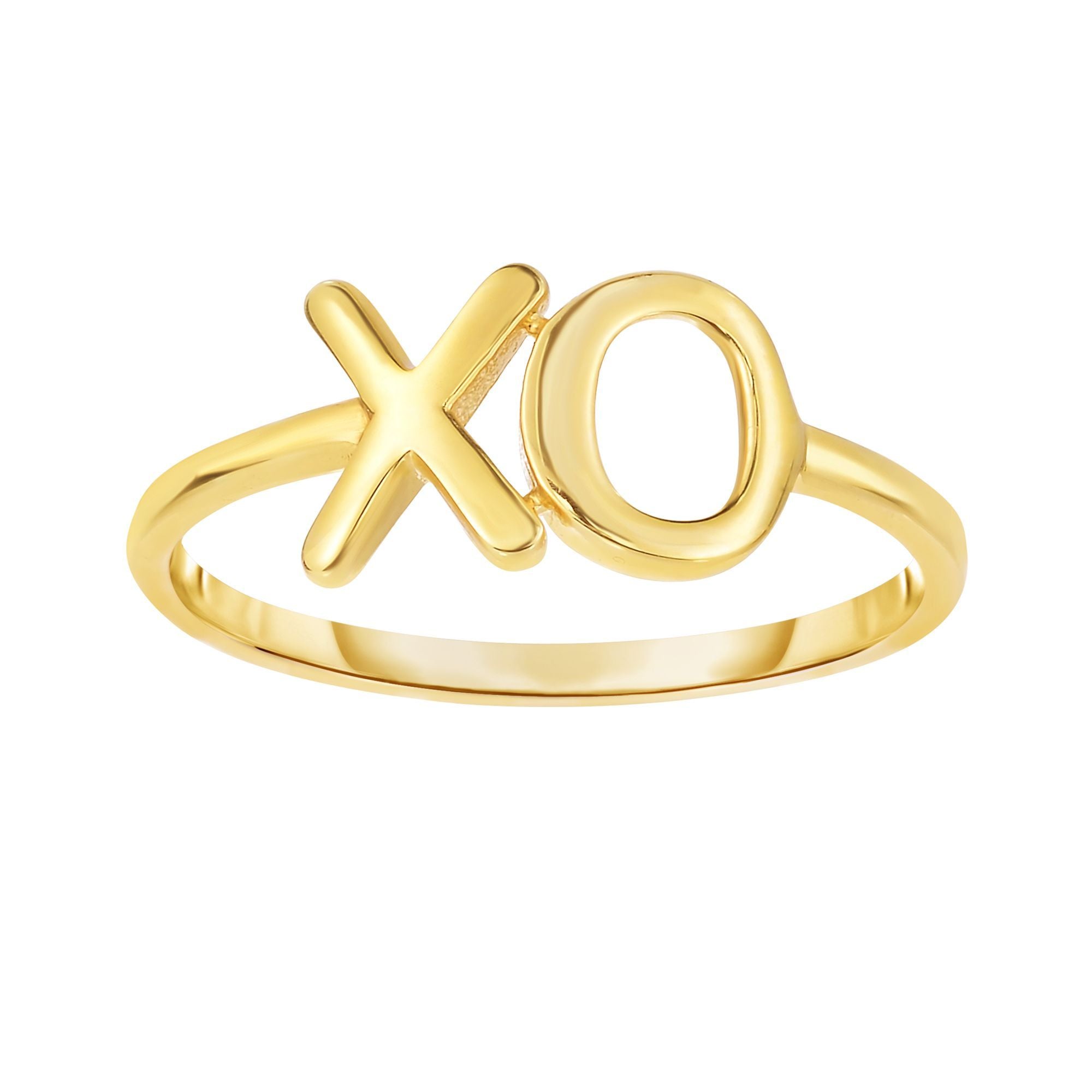 14k Gold XO Style Ring