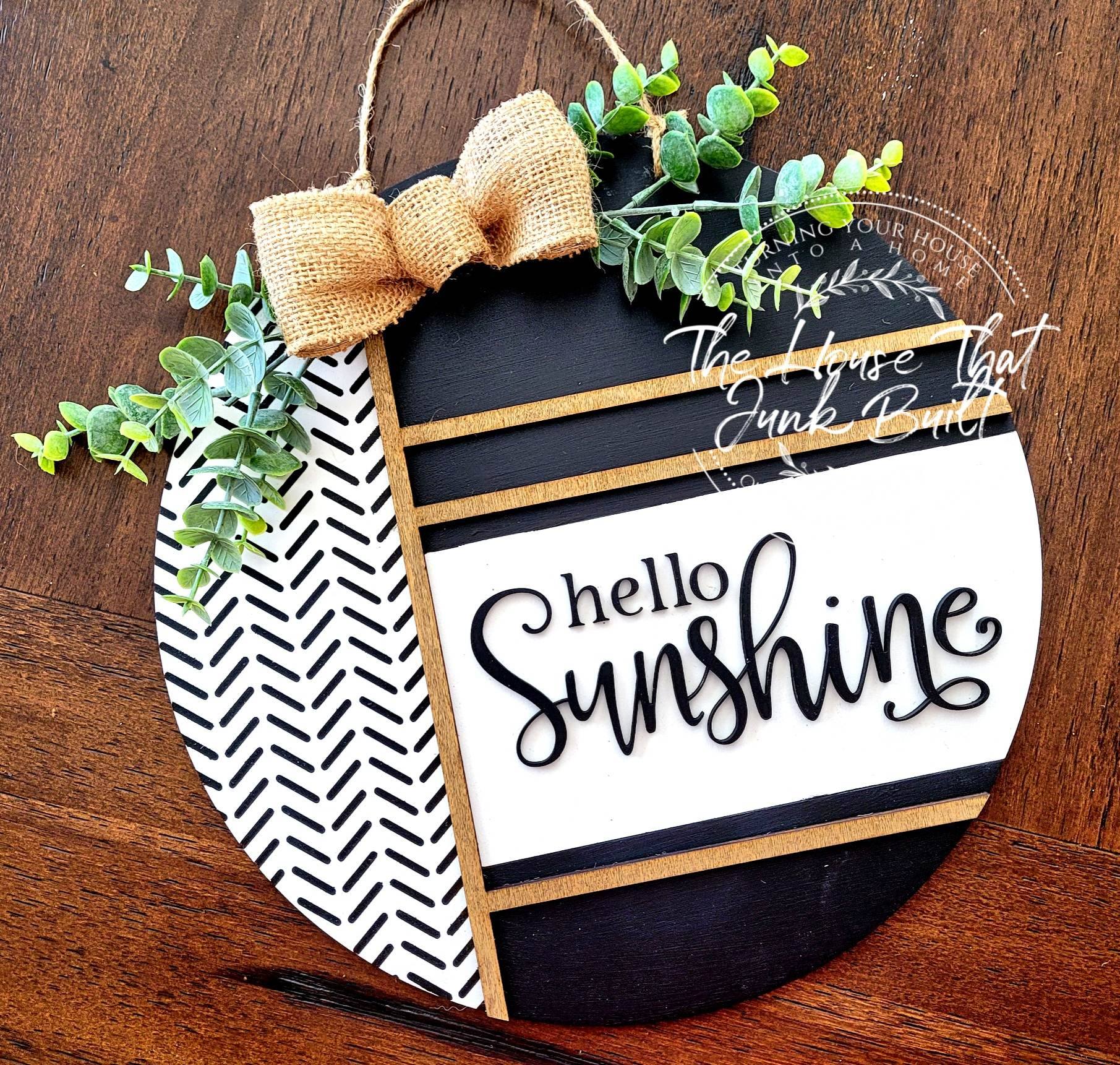 Hello Sunshine door hanger