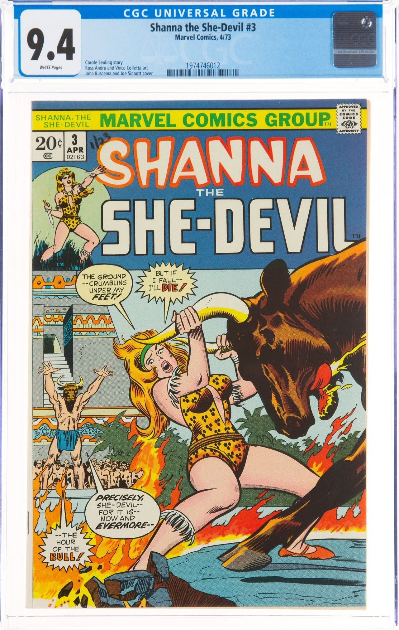 Shanna the She-Devil 3 CGC 9.4