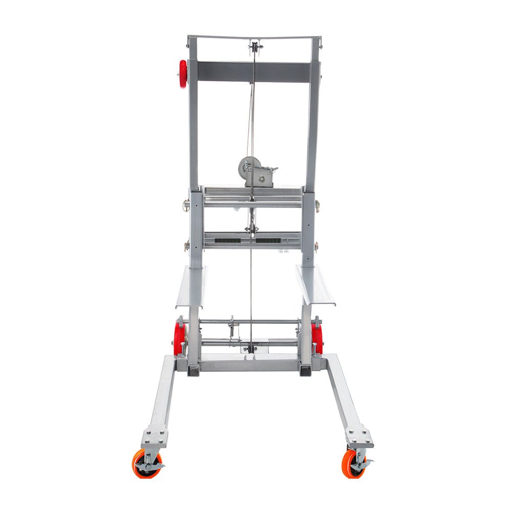 441LBS Heavy Duty Manual Material Stacker Winch Lift, 106.5