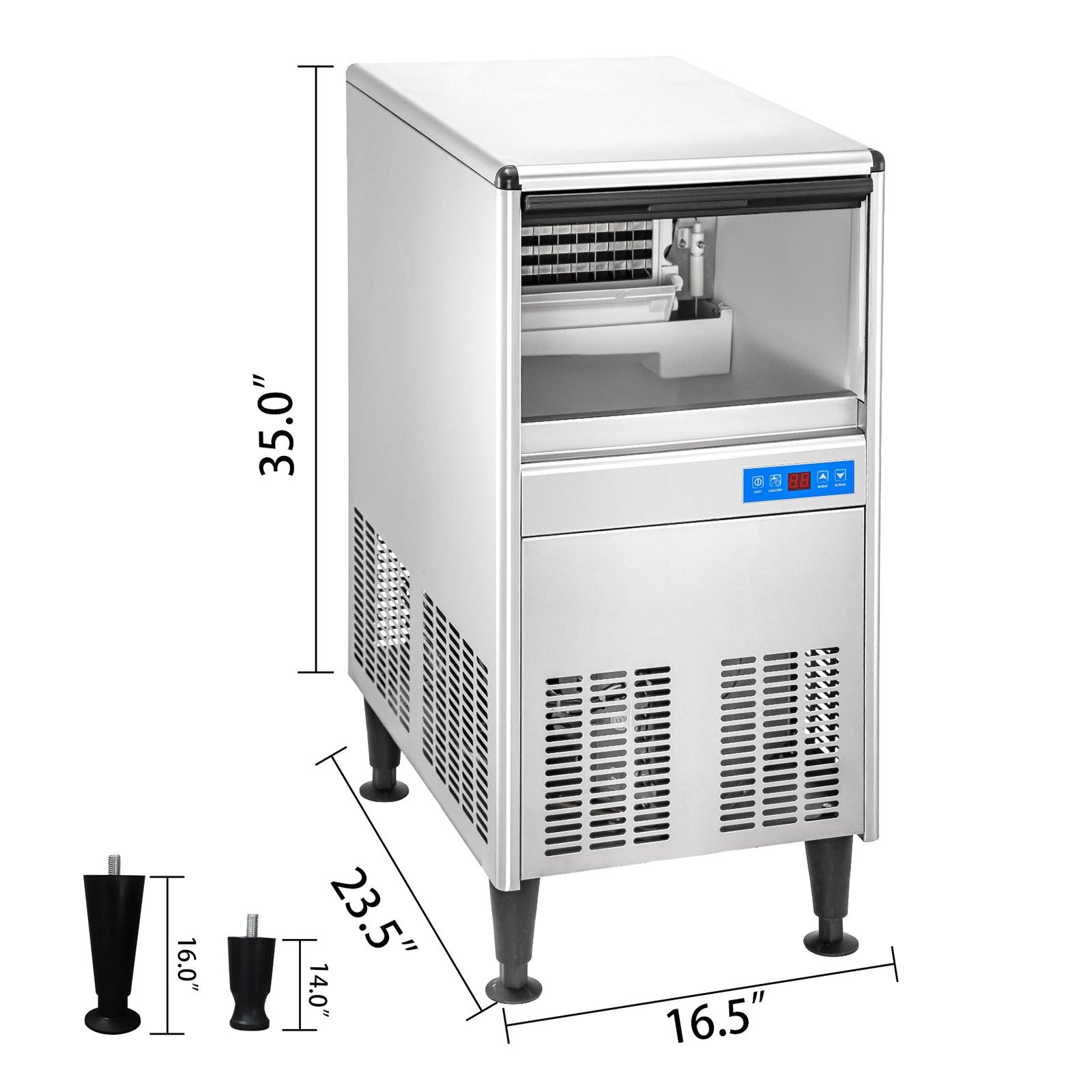 95LBS 110V/510W Freestanding Commercial Ice Cube Maker Machine (91312343)