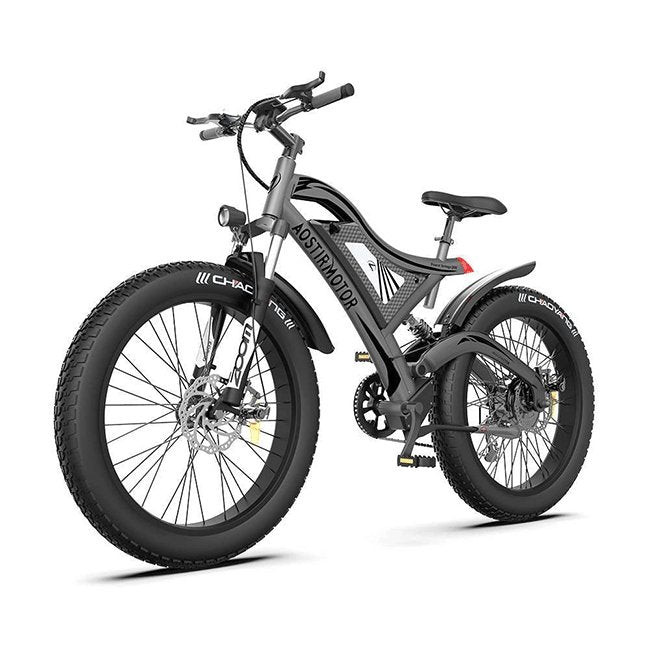 AOSTIRMOTOR S18 48V/15Ah 750W All Terrain Fat Tire Electric Mountain Bike, 26