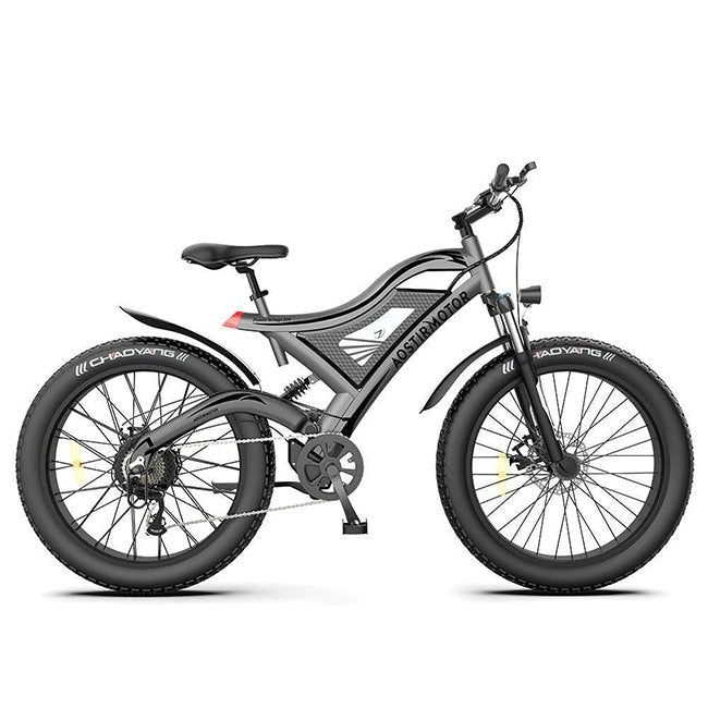 AOSTIRMOTOR S18 48V/15Ah 750W All Terrain Fat Tire Electric Mountain Bike, 26