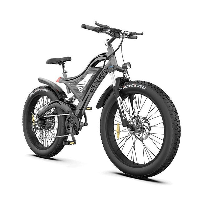 AOSTIRMOTOR S18 48V/15Ah 750W All Terrain Fat Tire Electric Mountain Bike, 26