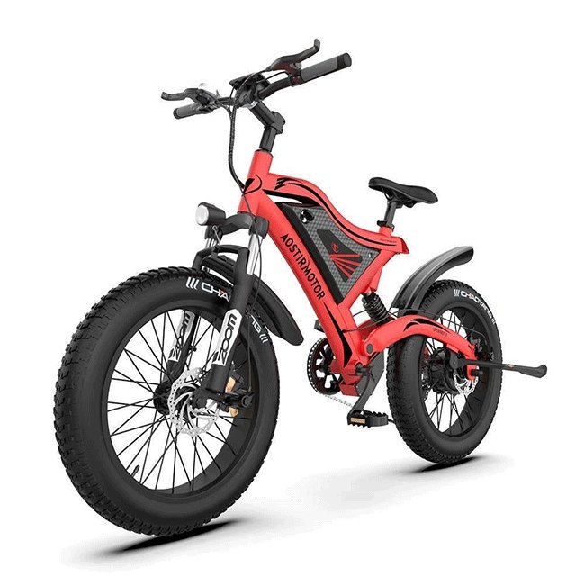 AOSTIRMOTOR S18-Mini 48V15Ah 500W Fat Tire Electric Mountain Bike, 20'