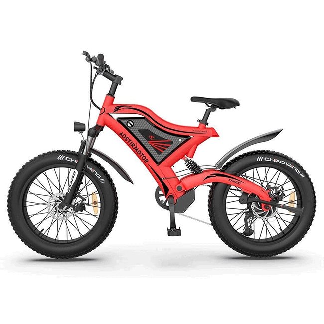 AOSTIRMOTOR S18-Mini 48V15Ah 500W Fat Tire Electric Mountain Bike, 20'