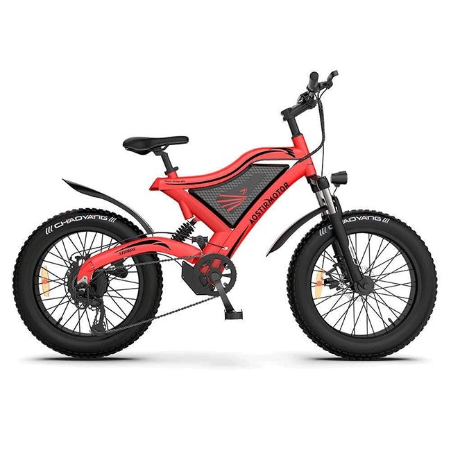 AOSTIRMOTOR S18-Mini 48V15Ah 500W Fat Tire Electric Mountain Bike, 20'