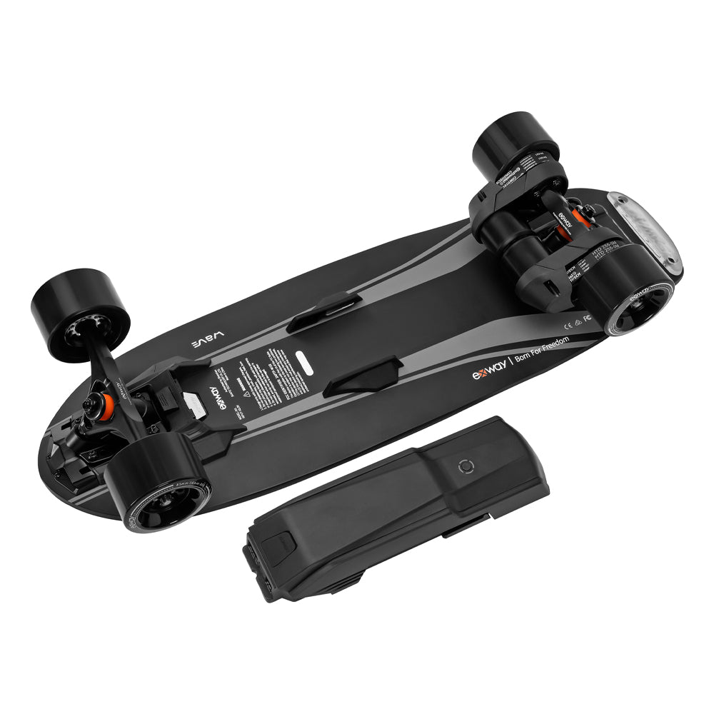 EXWAY WAVE 180WH High-Performance Motorized Belt Motor Travel Skateboard With Add-On 99Wh Battery, 1000W (91736842)