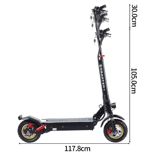 OBARTER X1 48V/13AH 1000W Foldable Electric Kick Scooter, 46.4