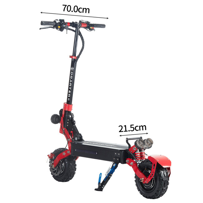 OBARTER X3 48V/21AH 2400W Foldable Electric Off Road Scooter, 53.1