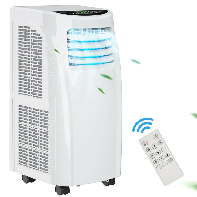 Portable Electric Stand Up AC Unit W/ Sleep Mode & Dehumidifier, 8000 BTU