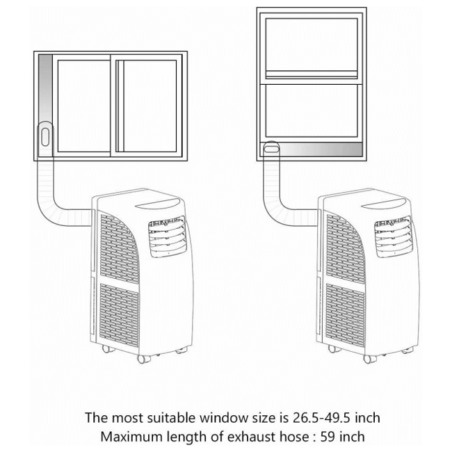 Portable Electric Stand Up AC Unit W/ Sleep Mode & Dehumidifier, 8000 BTU