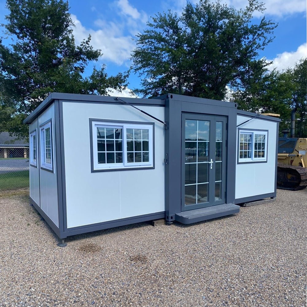 Portable Prefabricated Expandable Tiny House Kit With Restroom, 19x20FT (91426375)