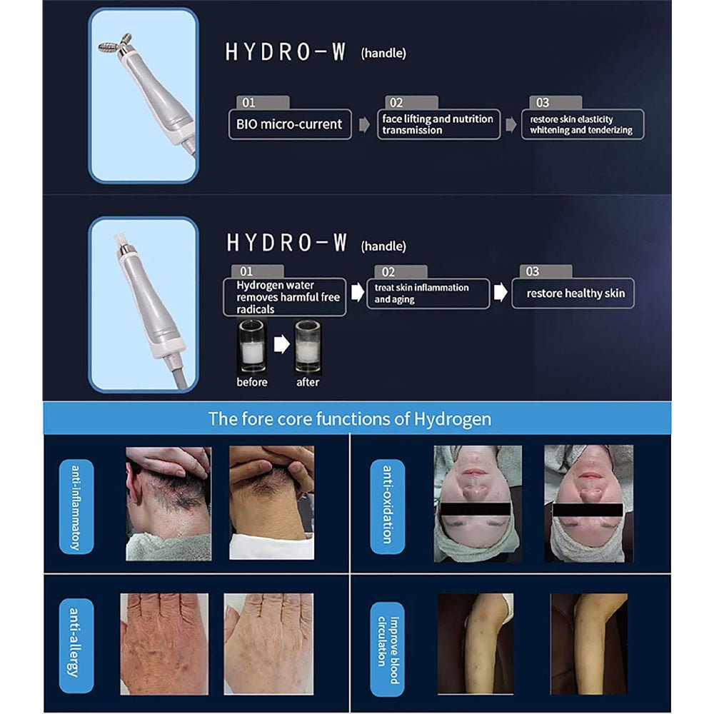 Professional Hydrafacial Hydrogen Oxygen Facial Machine For Spa & Hydro Facial Cleansing (95374621)