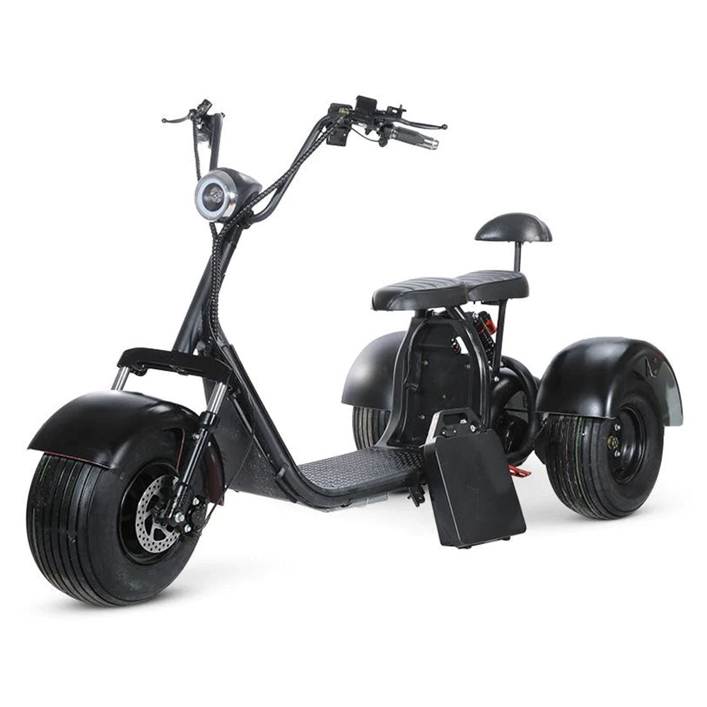 SOVERSKY T7.0 2000W/20AH 3-Wheel Electric Adult Fat Tire Mobility Trike Bike Scooter, 440LBS (93478031)