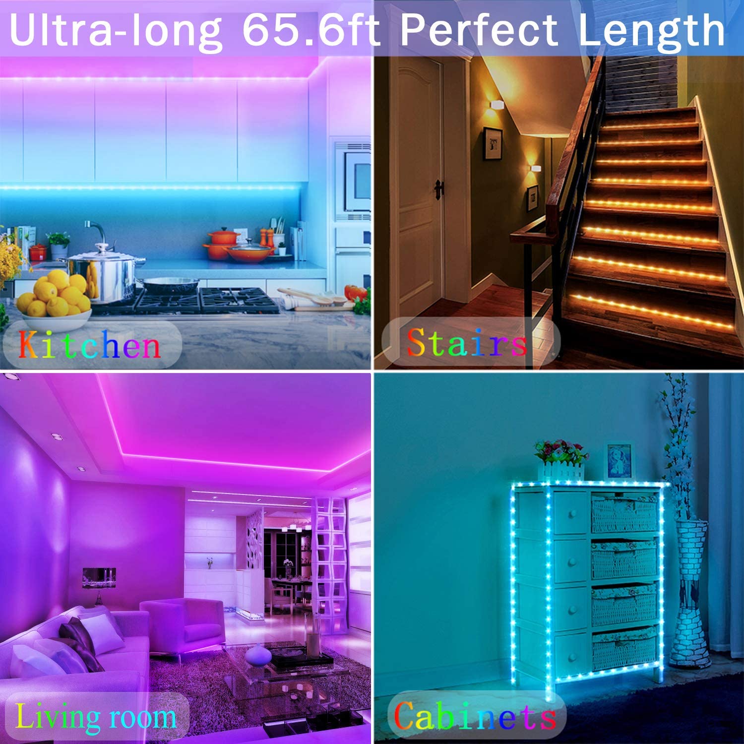 LED RGB Strip Strip Light | 65.6 feet | 12 volts |