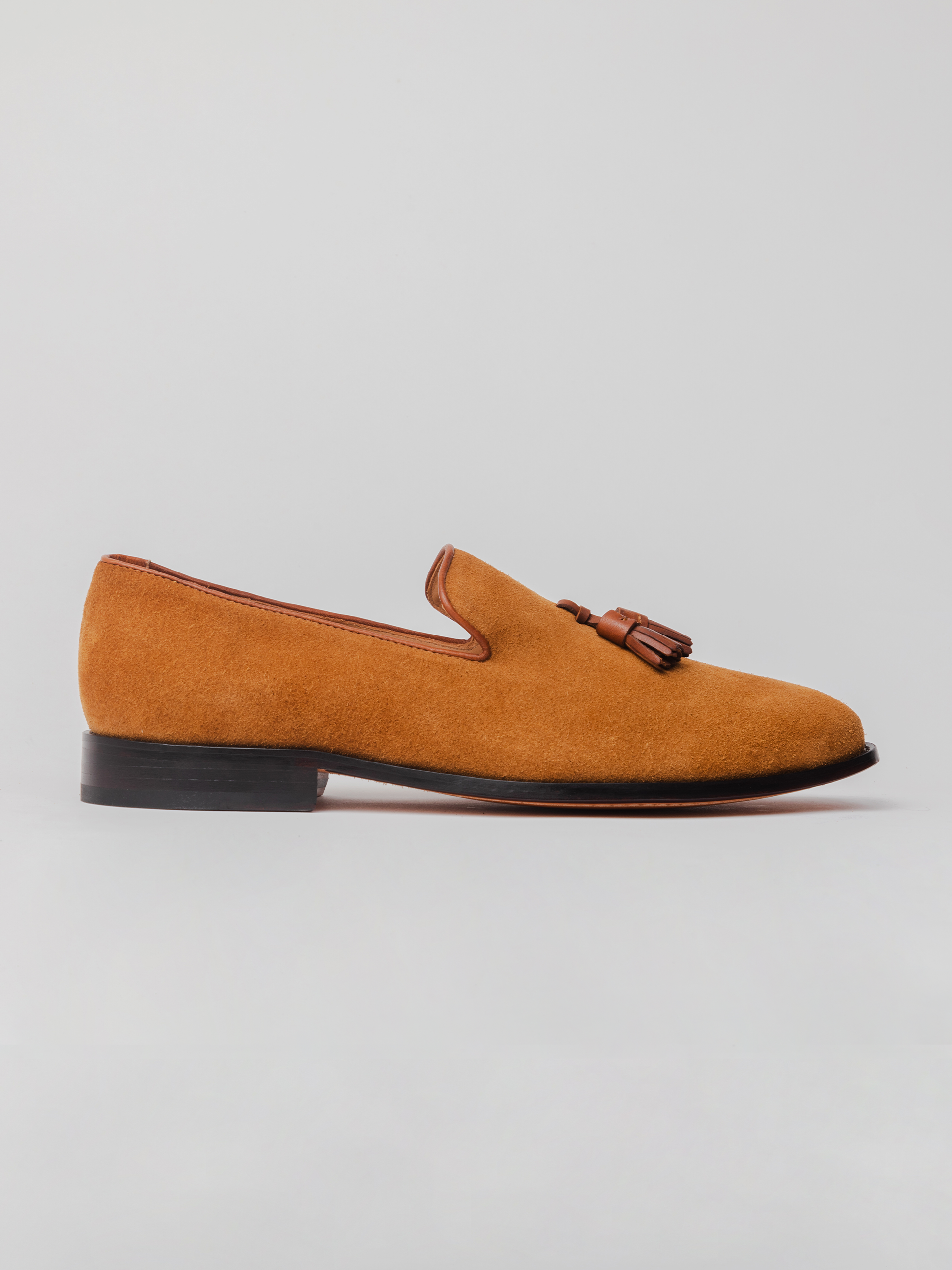 Baron Tassel Loafer - Sand Suede