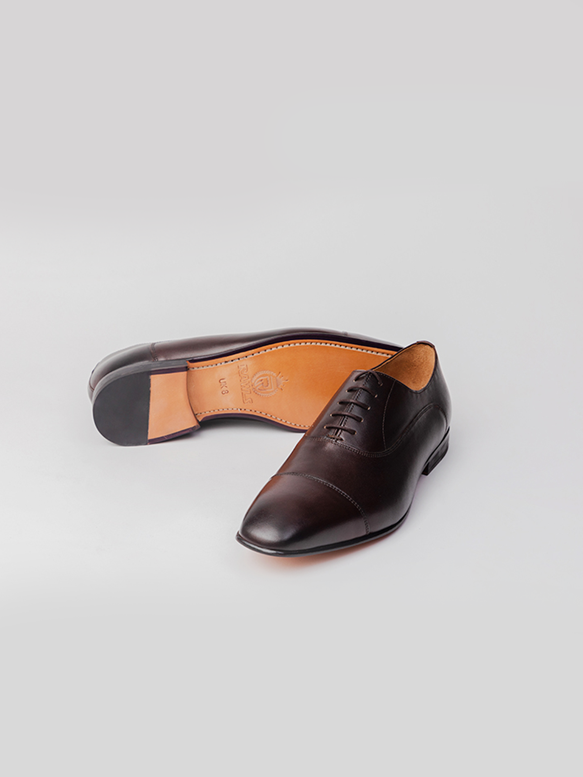 Maverick Toecap Oxford - Dark Brown