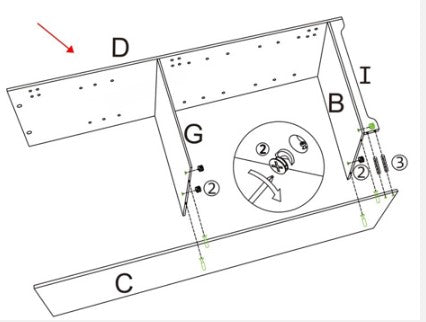 VINGLI Kitchen Storage Cabinet Parts