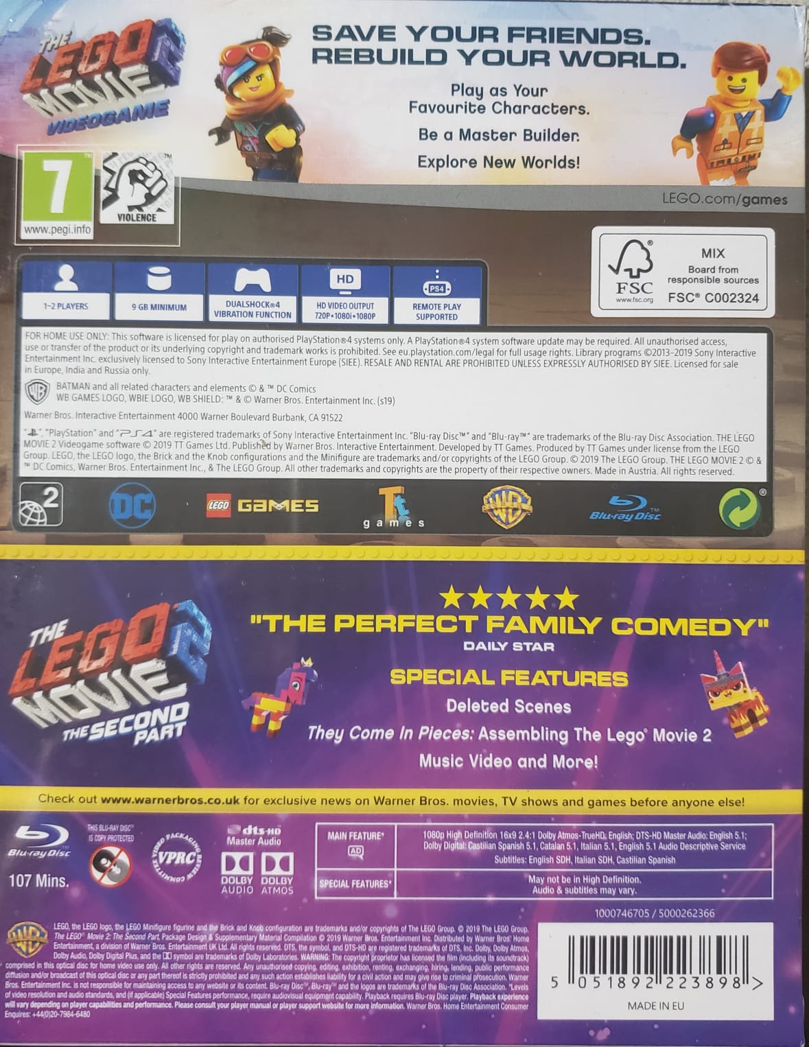 Lego Movie 2 Game & Film Double Pack (EUR)*