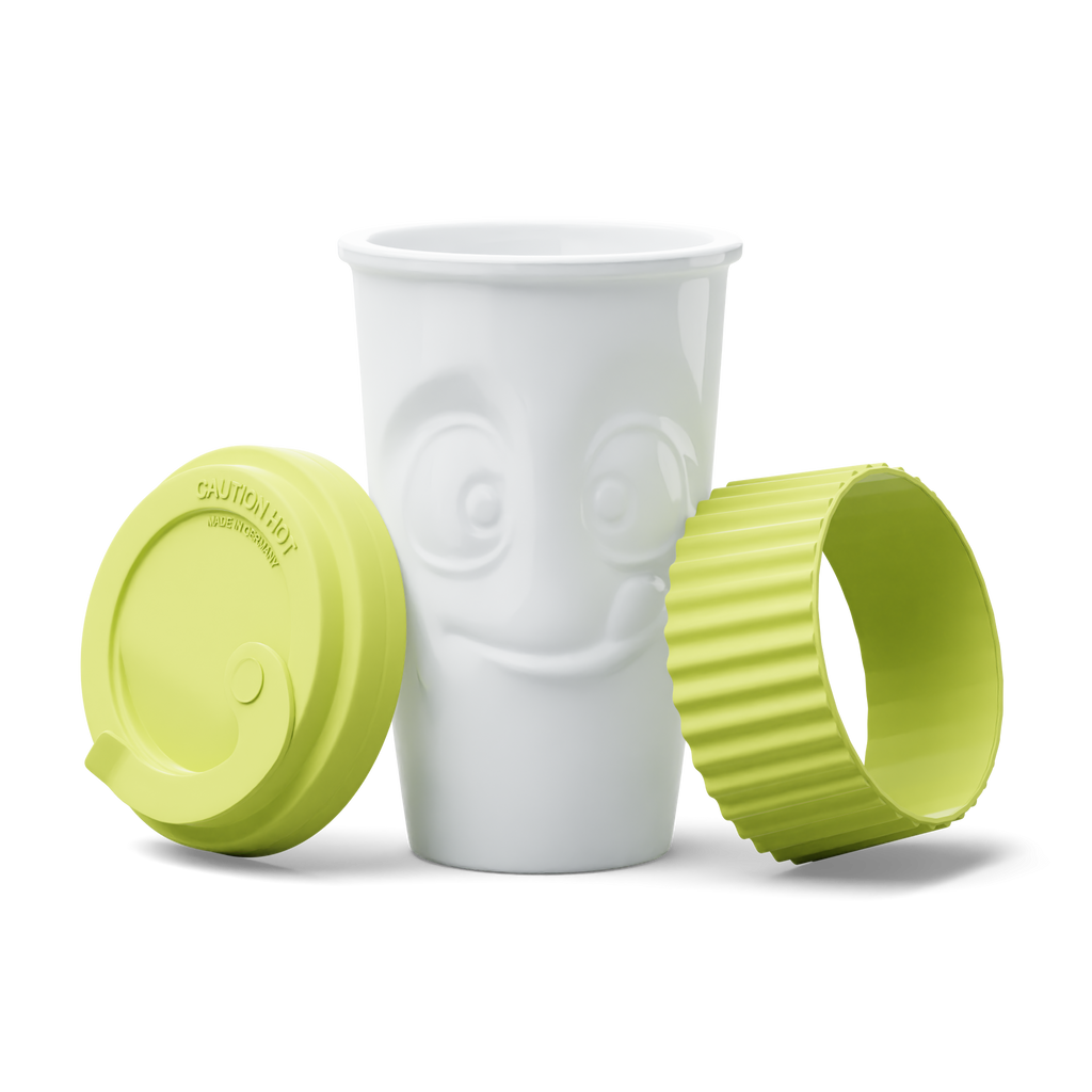 Premium B-Ware Becher To Go Lecker in 4 Farben