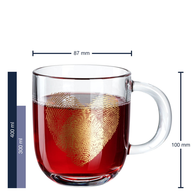 Tasse EMOZIONE 400 ml Fingerabdruckherz FC7384