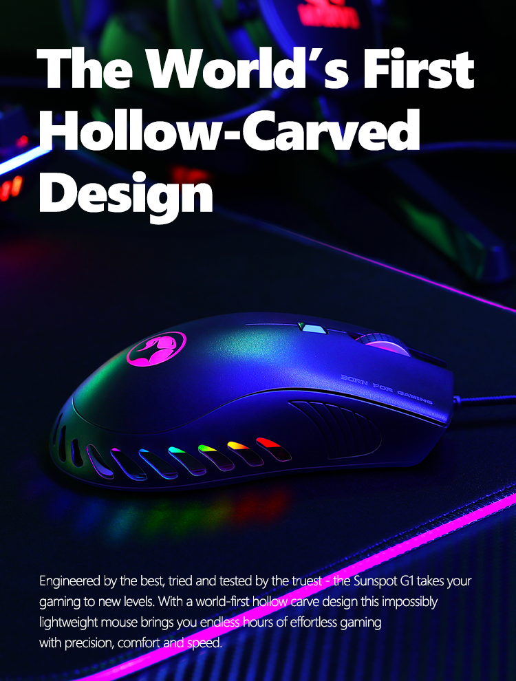 Marvo [G985] SunSpot G1 The world's first hollow-carved base gaming...