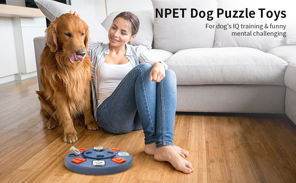 NPET Dog Treat Dispenser Slow Feeder Pet Puzzle Interactive Toys Level –  NPET Online Store