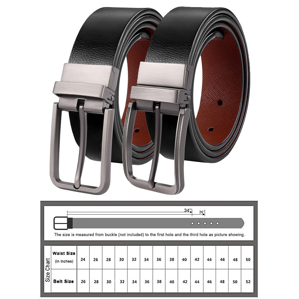 NPET Mens Reversible Leather Belt - Brown/Black – NPET Online Store