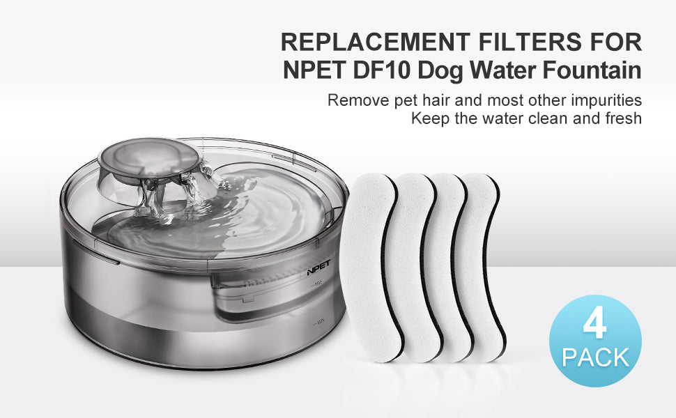 Dog fountain filters