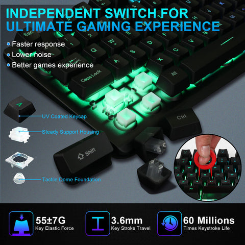 independent keyboard switch