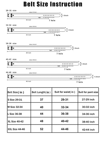 npet belt size