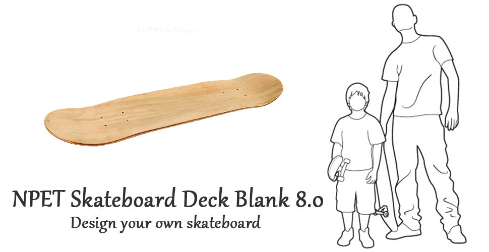 npet blank skateboard