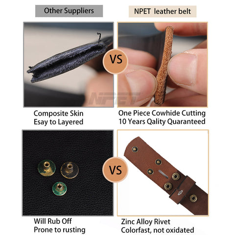 npet leather belt