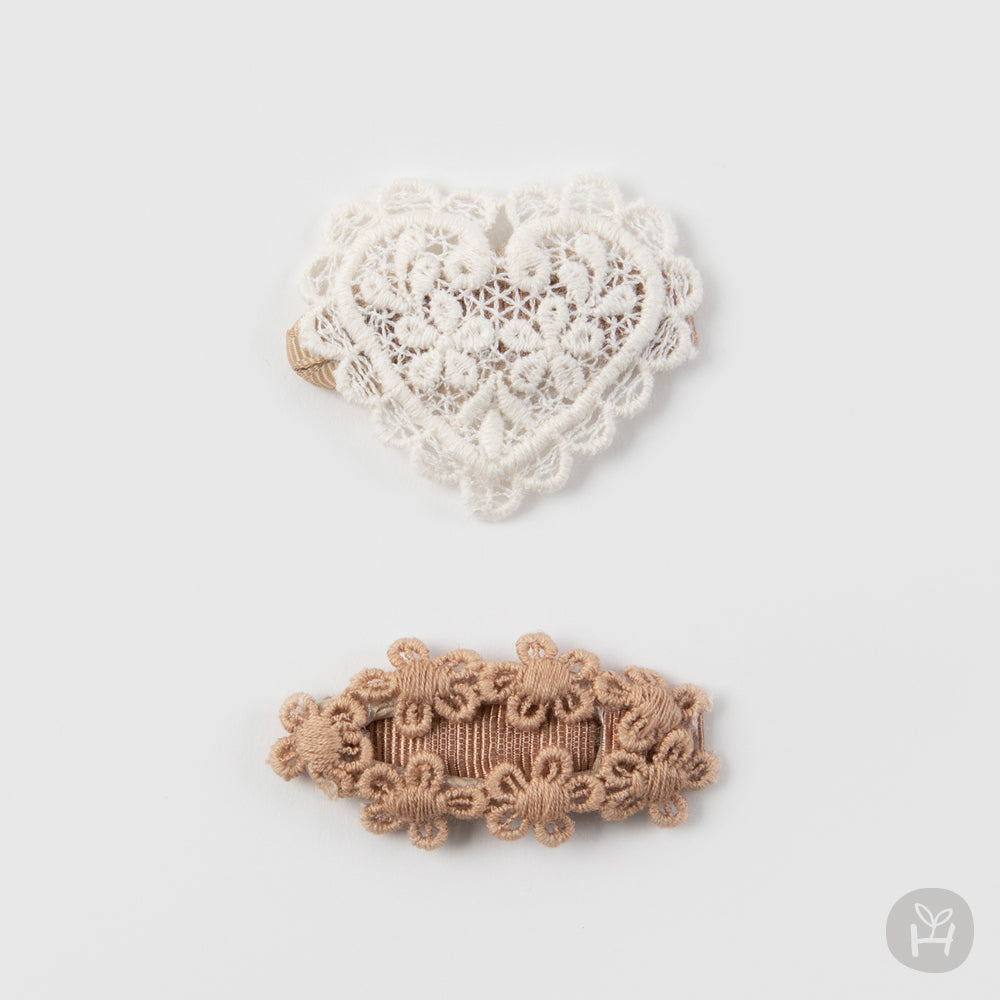 Baby Crochet Hair Clip Set (2pk)