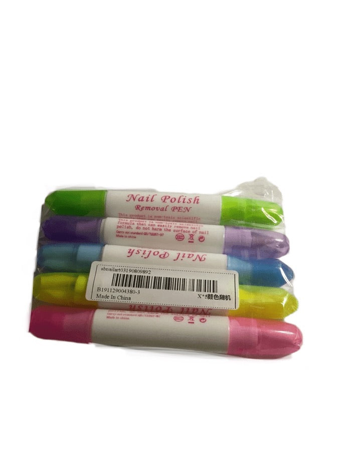 Nail Polish Remover Pens - Set of 5 (022)