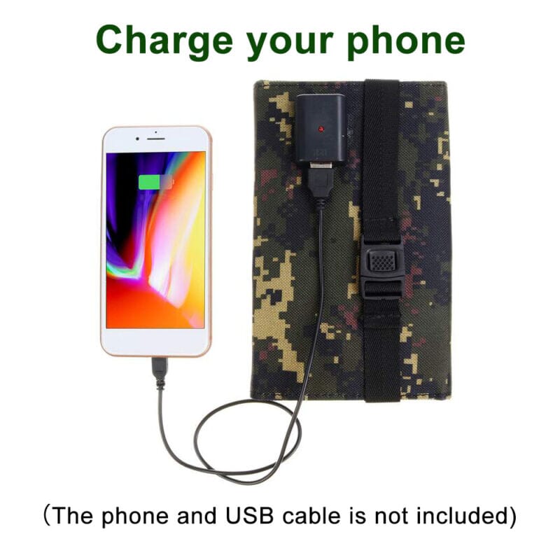 SMAXPro? Solar Power Bank: Folding Portable Phone Charger for Outdoors