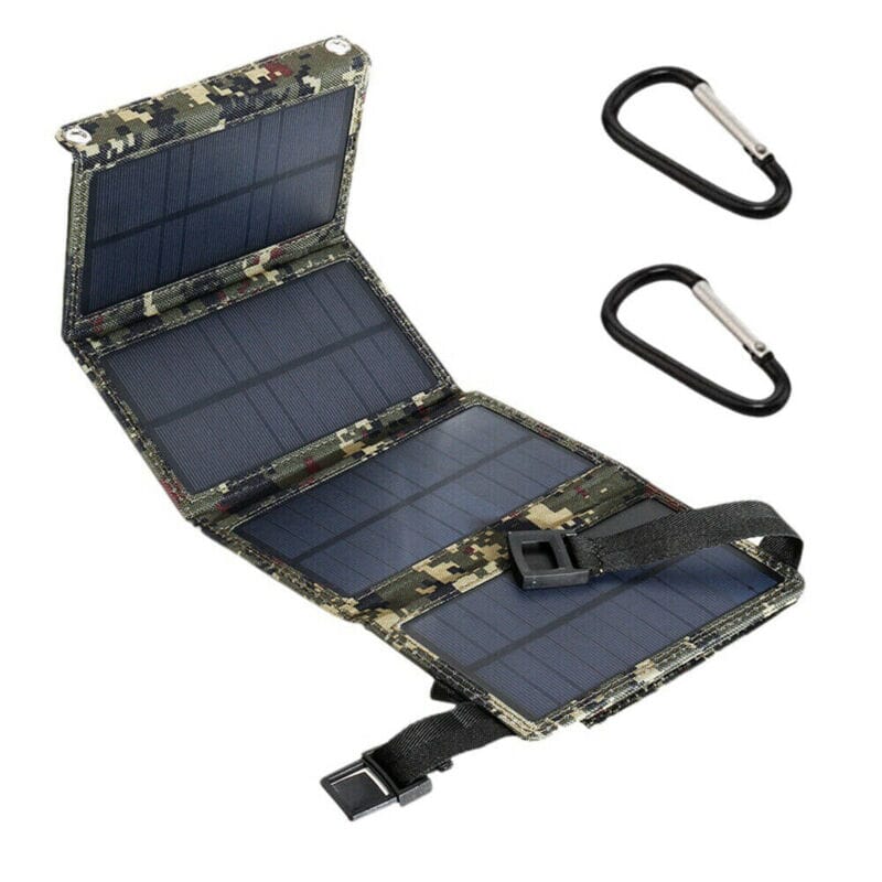 SMAXPro? Solar Power Bank: Folding Portable Phone Charger for Outdoors