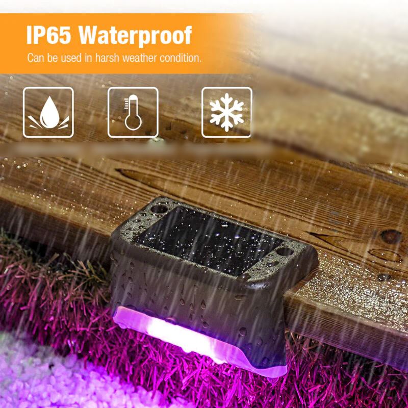 SMAXPro? Solar Pool-Side Color Lights: 8-Pack, Waterproof, Swimming Pool