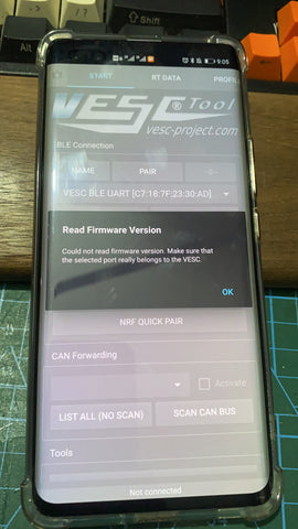 bluetooth connection problem