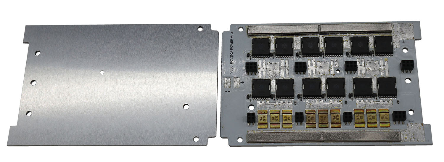 Single ubox alum 85v 200A motor controller adapter full alum PCB design
