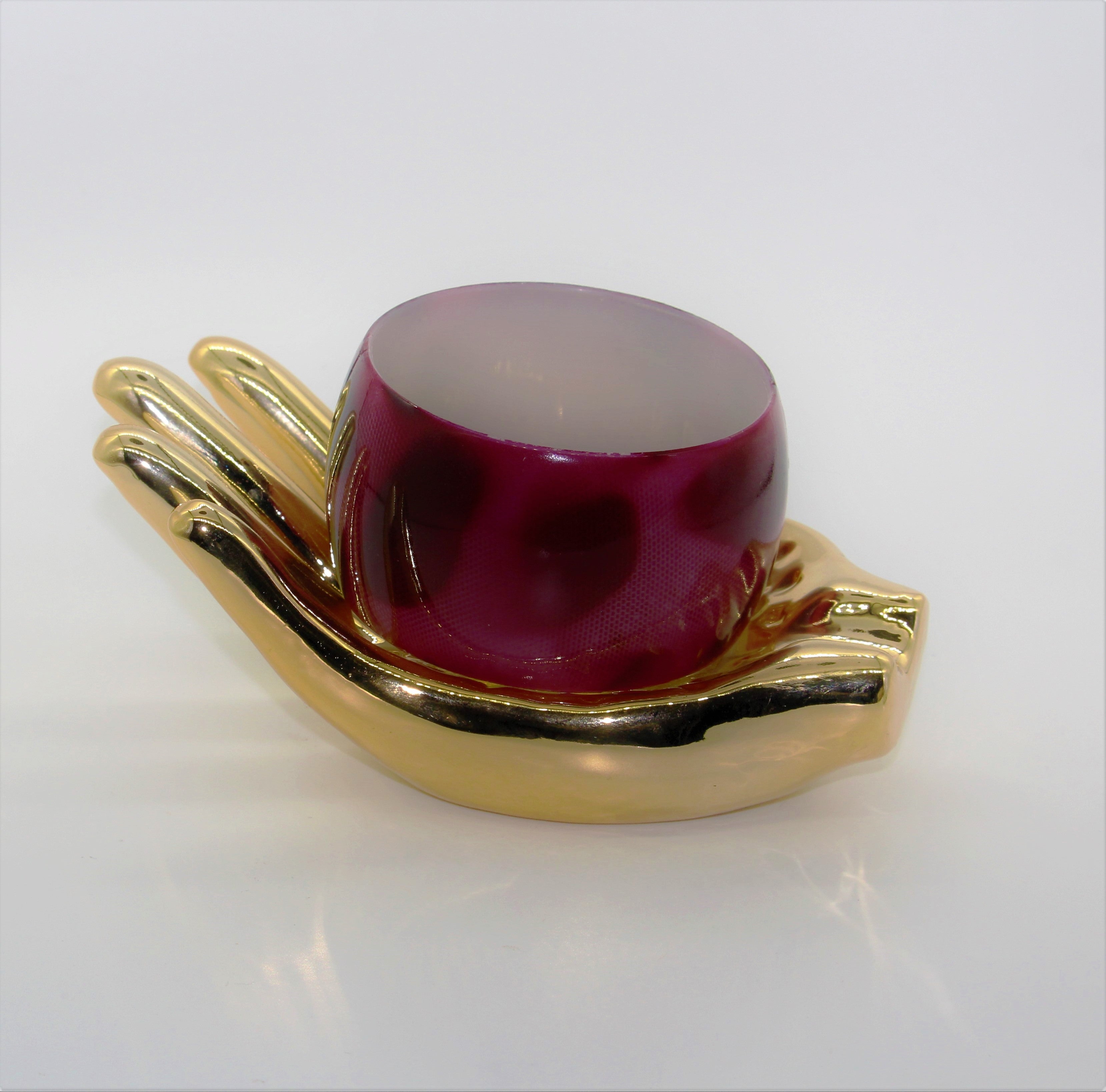 Chunky Retro Plum Color Bangle Bracelet