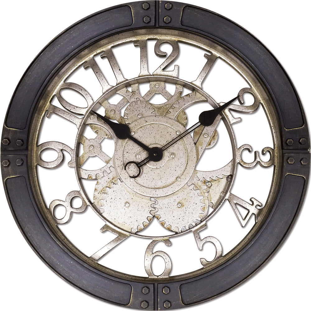 Wesclox 16 Inch Gears Wall Clock