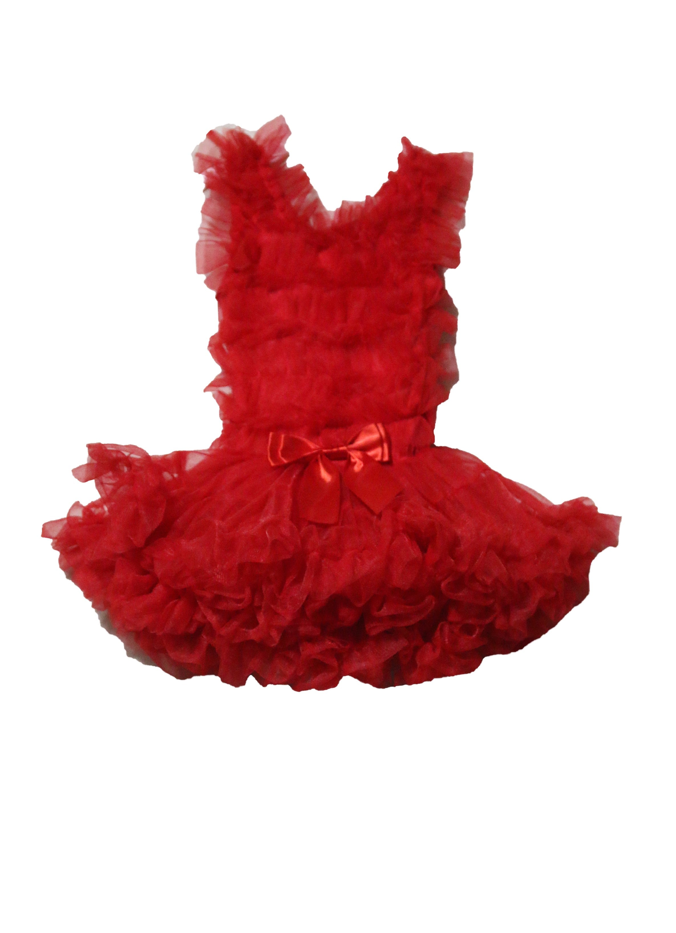 Baby Girl Red Ruffle Dress