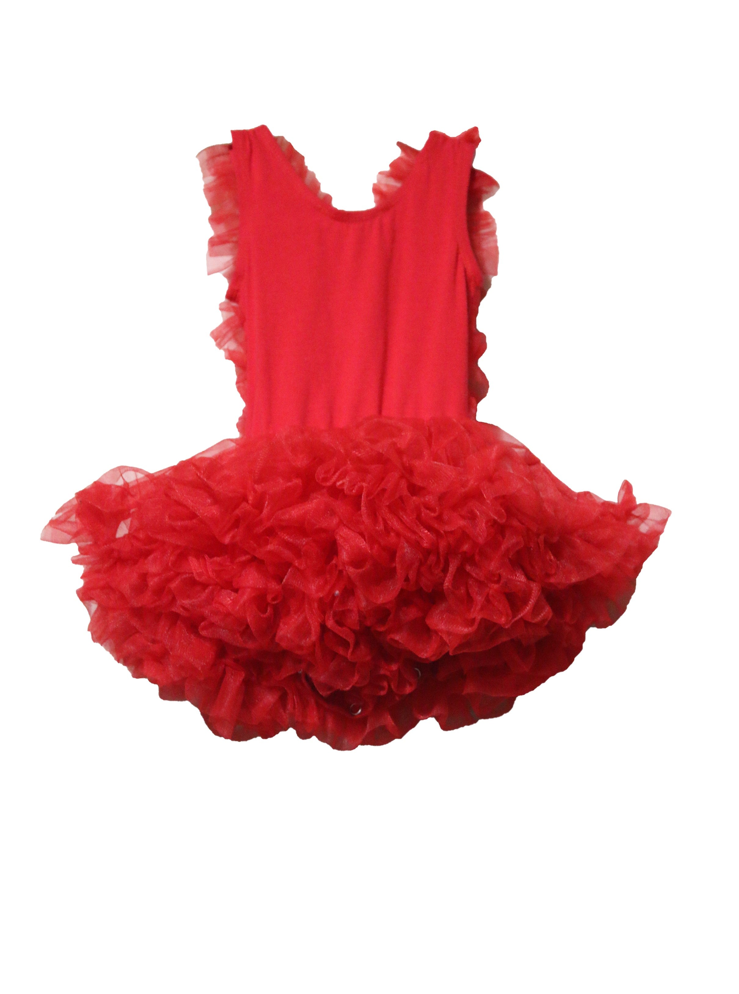 Baby Girl Red Ruffle Dress