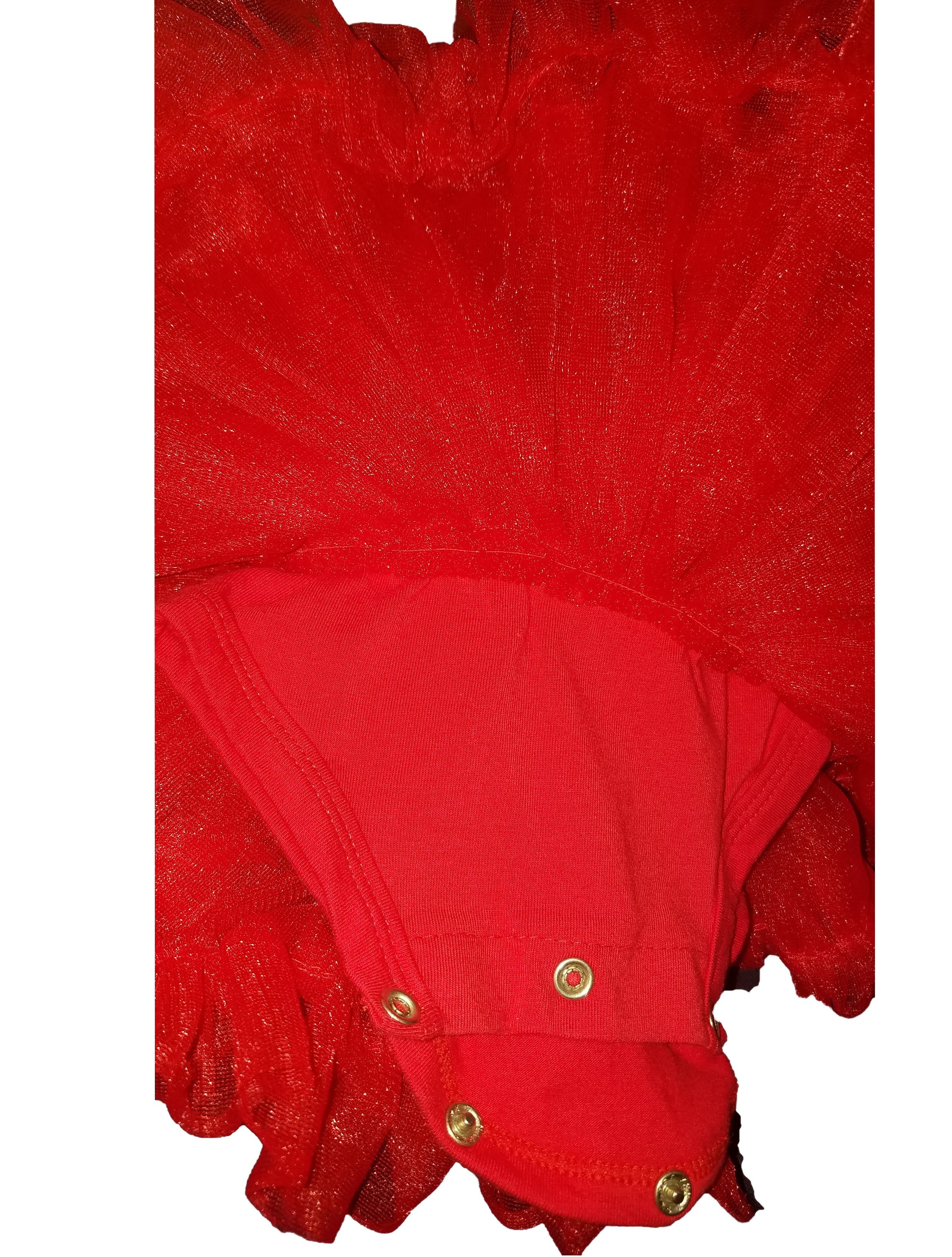 Baby Girl Red Ruffle Dress